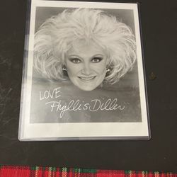 Signed 8x10 Phyllis Diller 