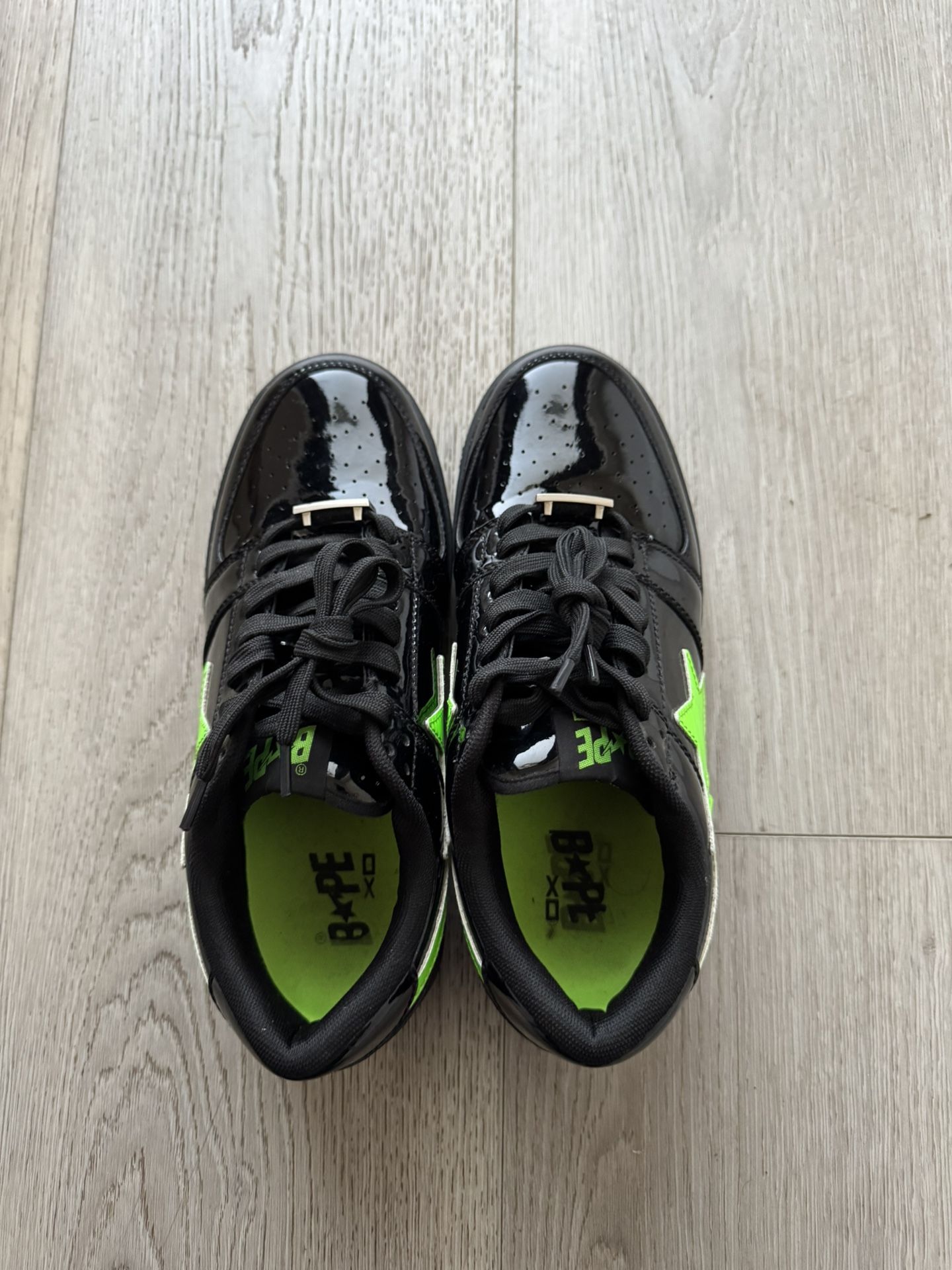 Green and black bape