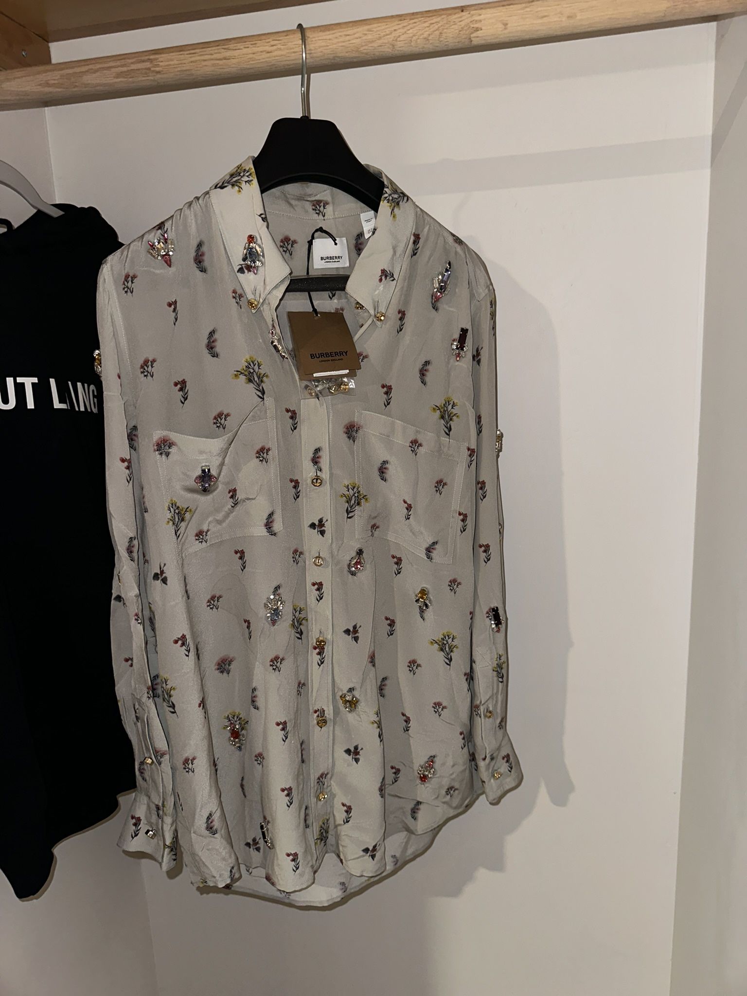 Burberry Crystals Embroidered Paola Shirt 