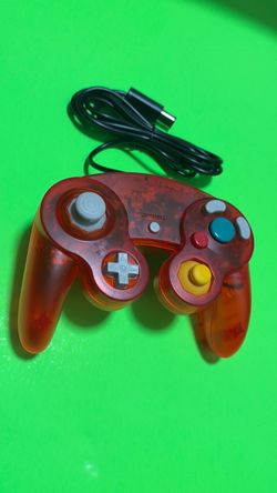 NGC Controller - TRANSPARENT RED - compatible with Nintendo GameCube Console controllers
