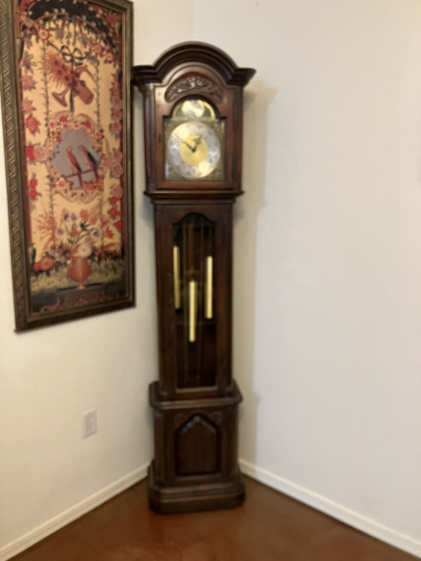VINTAGE TEMPUS FUGIT GRANDFATER CLOCK