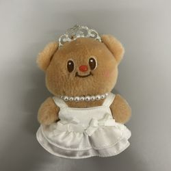 Butterbear Versatile Wardrobe Elegant Princess Secret Plush Keychain