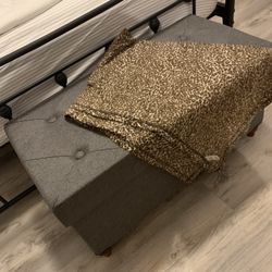 Storage Cushion seat Gray