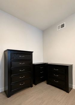 Bedroom Furniture Set - Tall Dresser + 2 Matching Nightstands