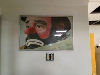 Framed print of clown