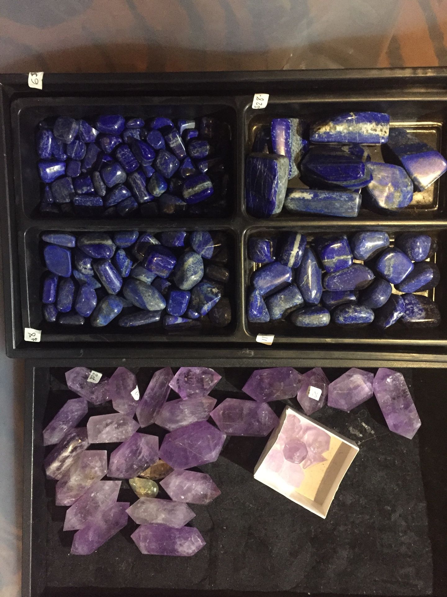 Lapis, amethyst, quartz, and lots of other crystals!