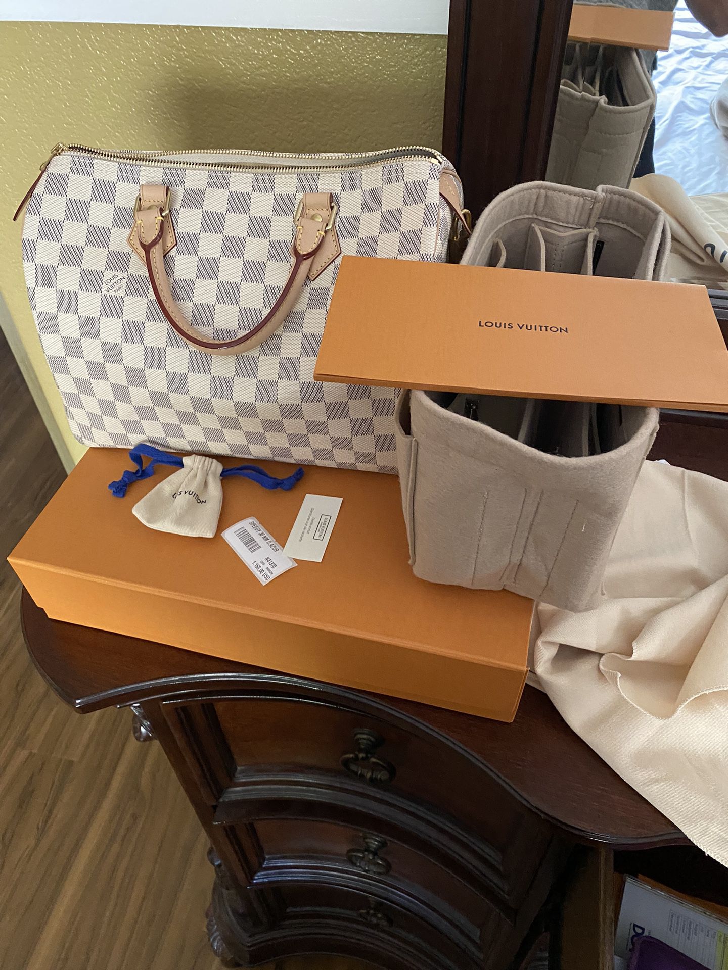 packaging real authentic real louis vuitton dust bag