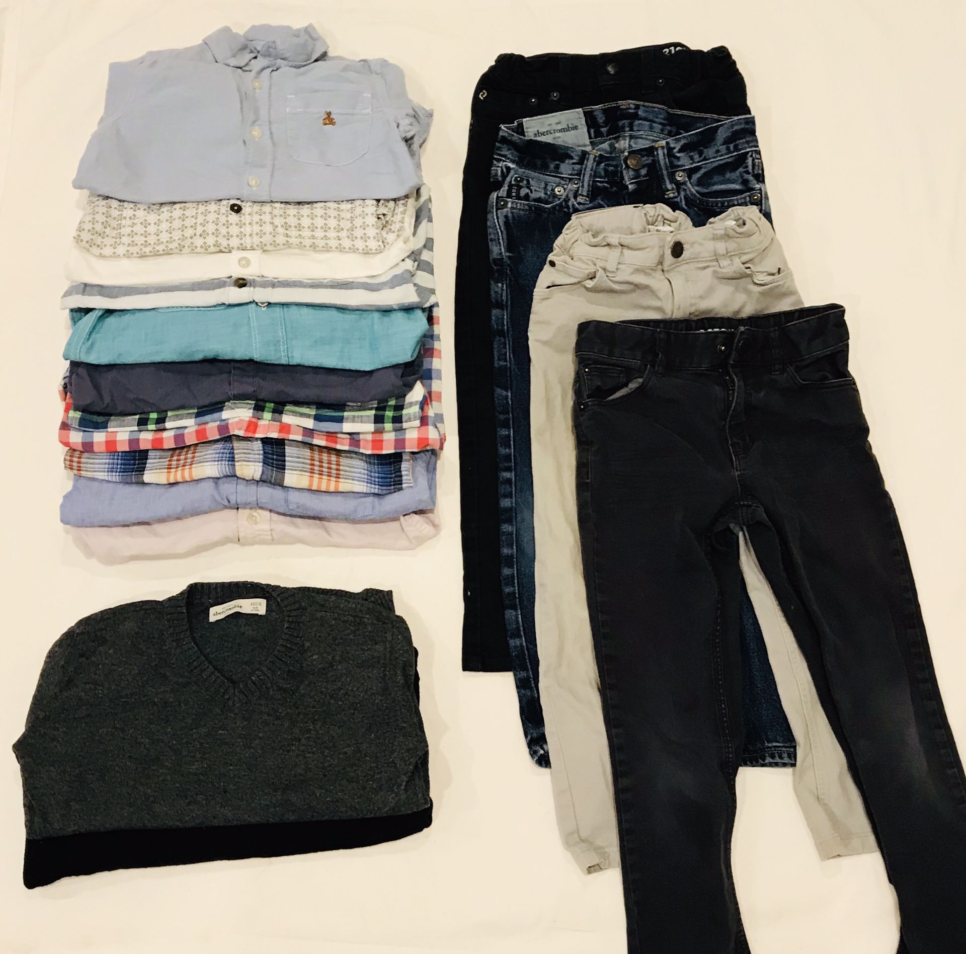 Boy clothes . Abercrombie, Zara, H&M and Gap.