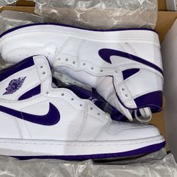 Jordan 1 High “Court Purple” Women’s 11-Mens 9.5
