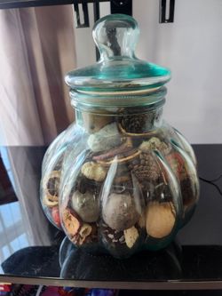 Anchor shaped pumpkin glass