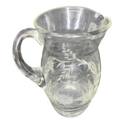 Princess House HERITAGE Small 6 1/2" Pitcher Cut Crystal Glass 