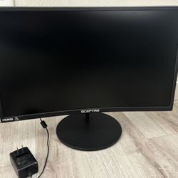 Sceptre 22” Curved Monitor – Excellent Condition – Fully Functional