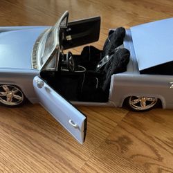 Bratz Vintage Car Blue Cadillac Cruiser 2002 Lights FM Radio, Horn, Working