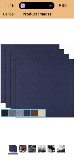 New 30 Peel & Stick Carpet Tiles 12x12in Self-Adhesive Floor Squares w Padding