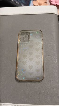 Holographic heart iPhone 12 Pro case