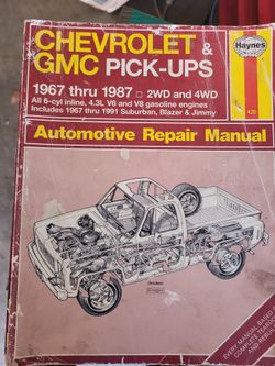 Haynes Chevy & GMC Pick Up Repair Book 1(contact info removed)
