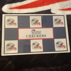 New England Patriots Checkers Board Game 