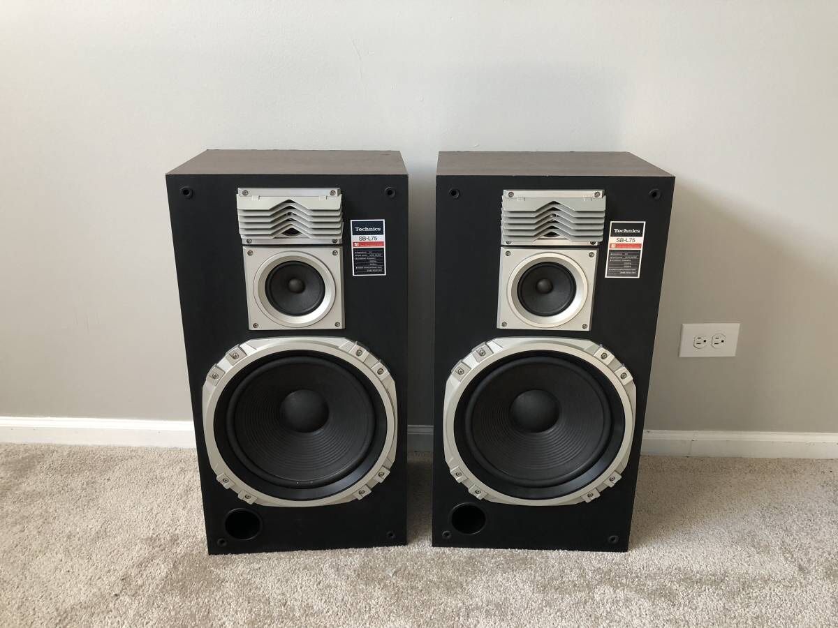 Technics SB-L75 3 Way Home Speakers 12" Woofers 150W