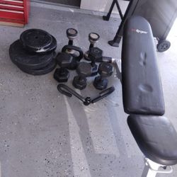 Set Of Weights With Bench 