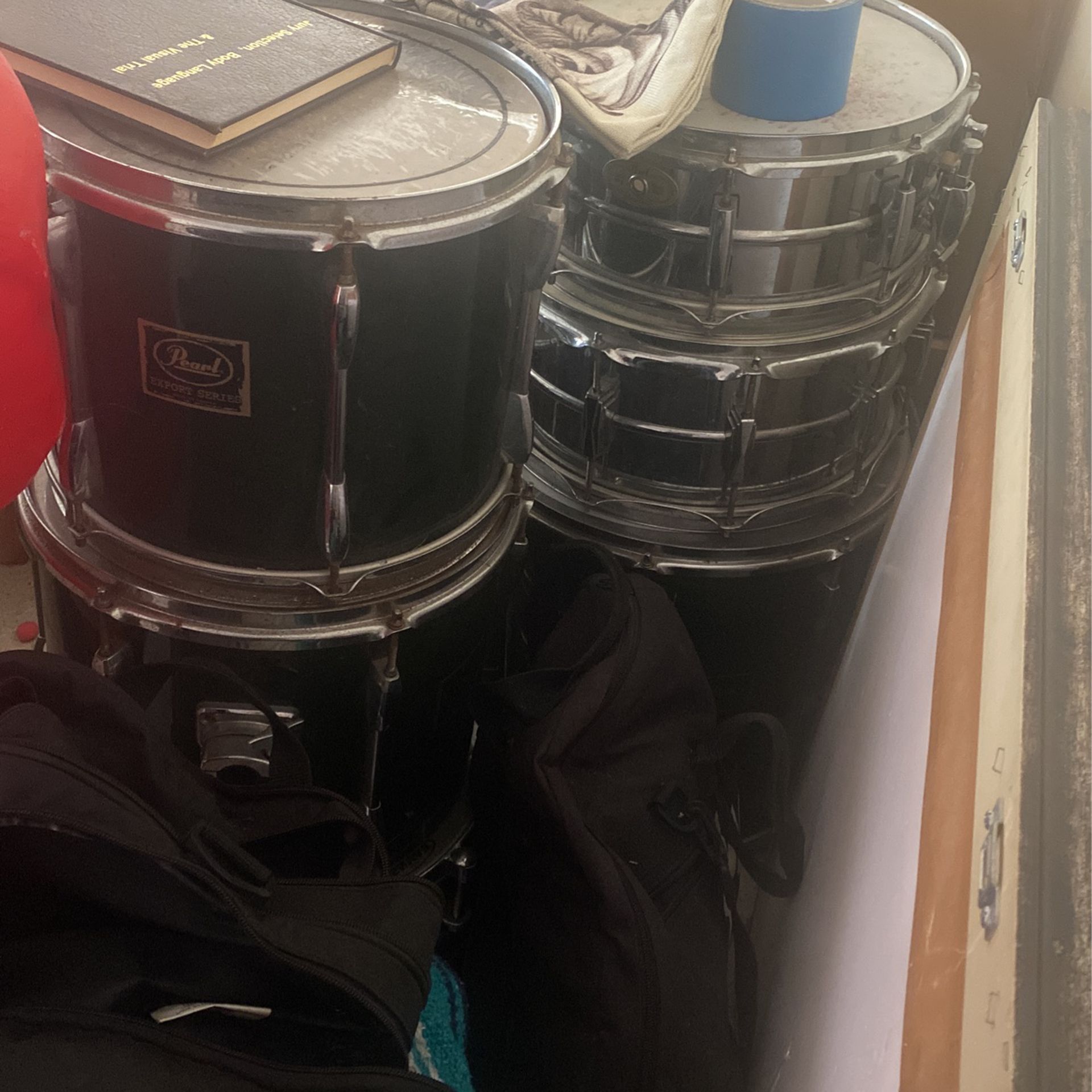 Drum Set With Extra Parts And Stands 