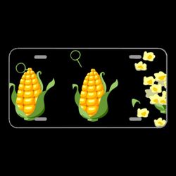 License Plate Novelty Car Front Corn Blast Popcorn Grenade The Ear