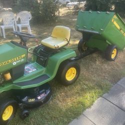 Vintage John Deere Stx 38” Riding Lawnmower 