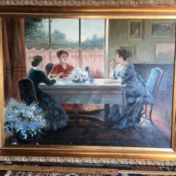 Large Painting Signed By Artist Beautifully Framed