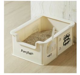 Camp Open Rimmed Large Cat Litter Box