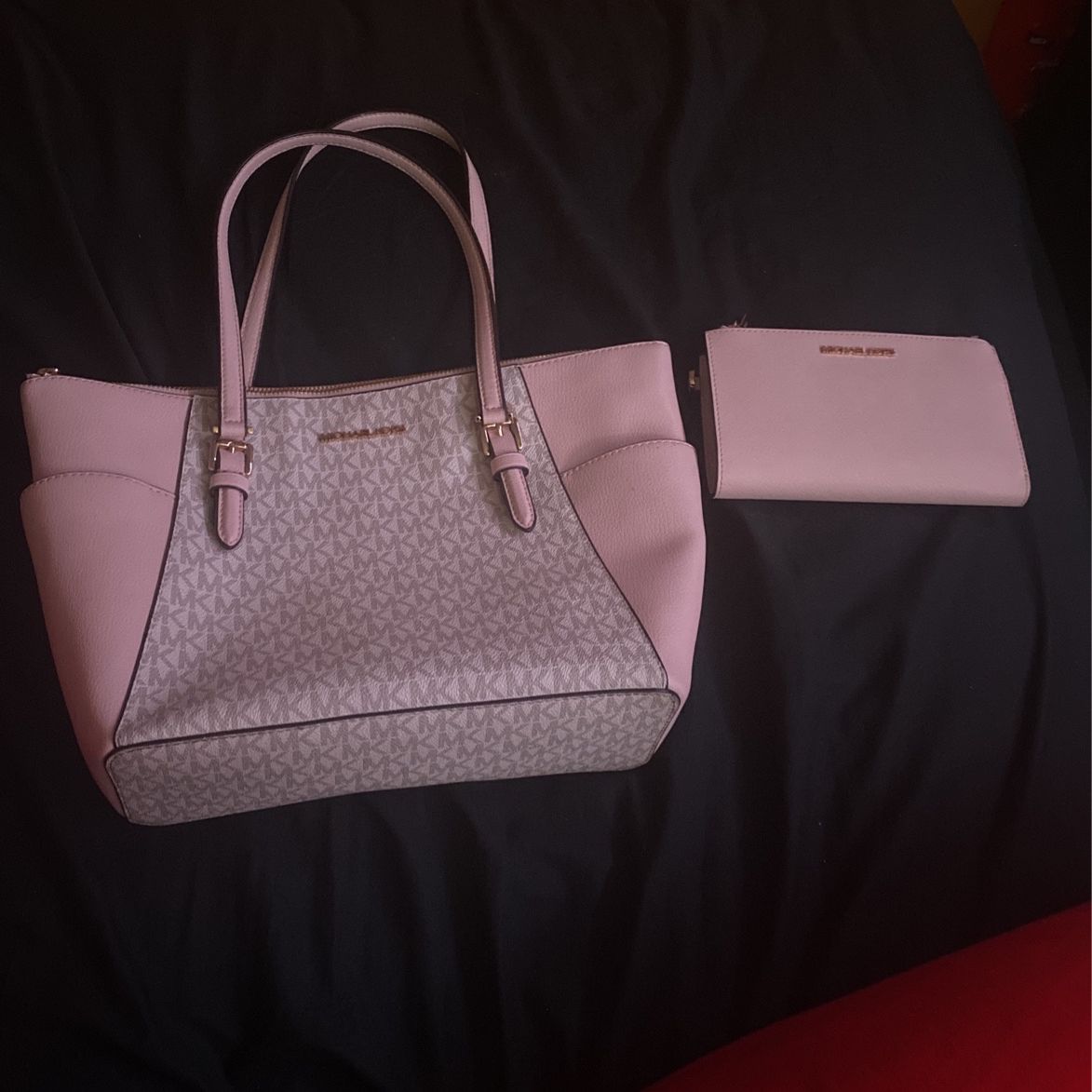 Pink Mk Wallet and Purse