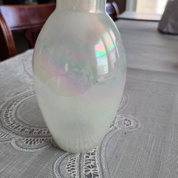 Vintage Iridescent Glass Vase 