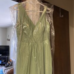 Bridesmaid Green Dress