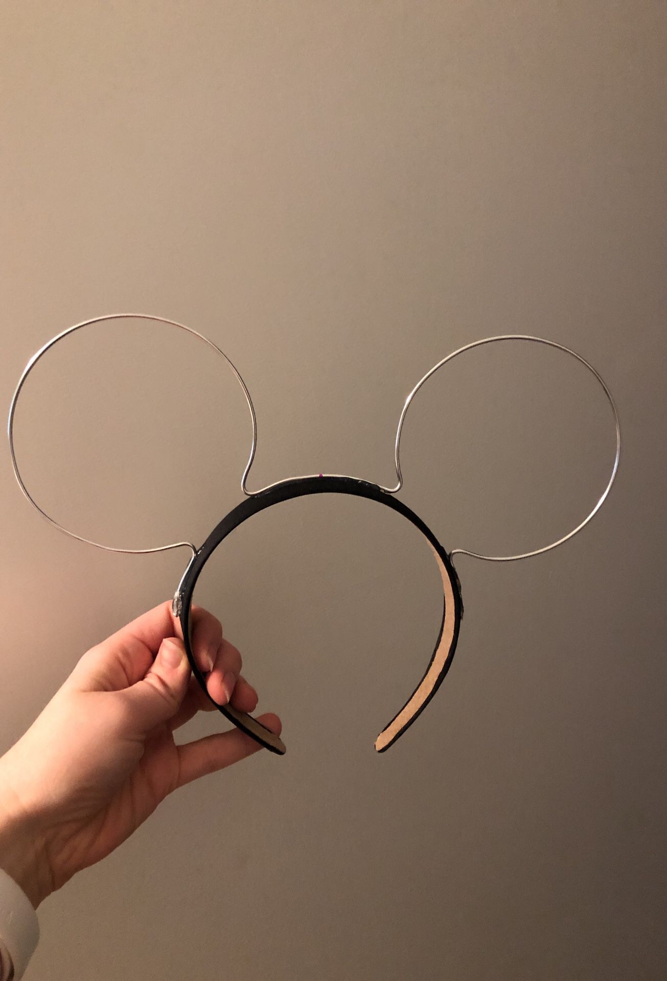 Homemade wire Mickey Minnie Mouse ears, personalize yourself