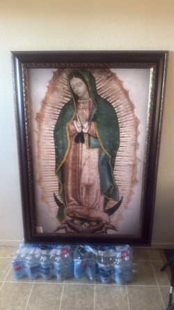 Cuadro grande de la virgen de Guadalupe