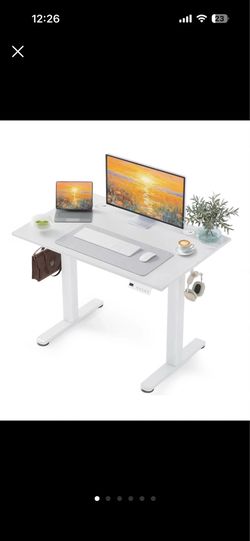 Adjustable Standing Desk - White, 40x24 Inches