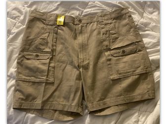 NEW 8 Pocket “Red Head” 46” Cargo Shorts Khaki Brown NWT
