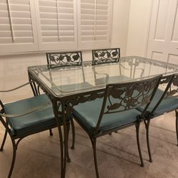 Brown Jordan Iron Dining set