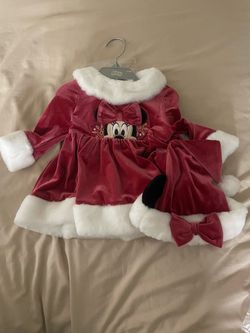 Christmas girl dress Minnie Mouse 3/6 months