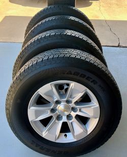 Excellent Set 🔥 Chevy Silverado Tahoe Suburban Wheels and General Tires