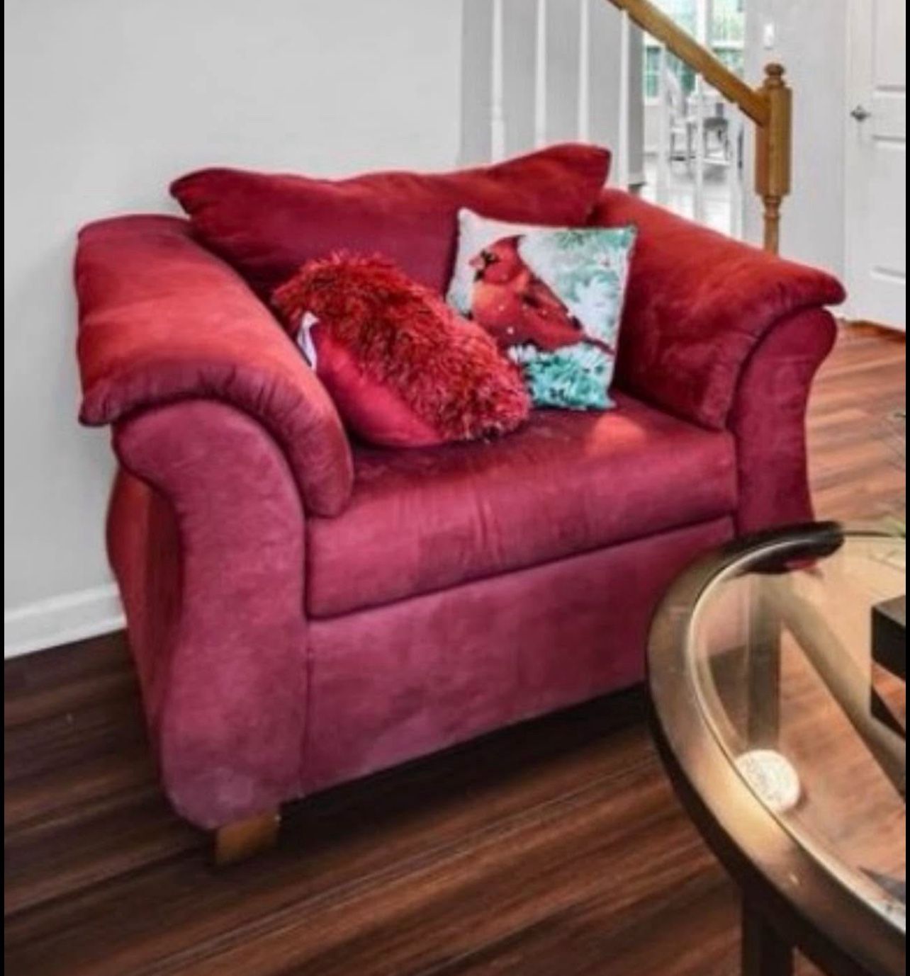 Modern Red Accent Chair