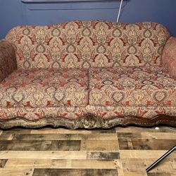 Red Antique Couch