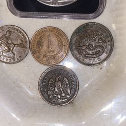 Nice old from around the world coins and then we get Japanese Mexico the Philipp
