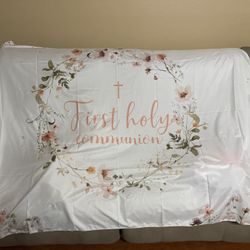 NEW First Holy Communion Backdrop