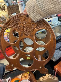 vintage Enkeboll Designs wooden wine rack from the 1970s or 1980s