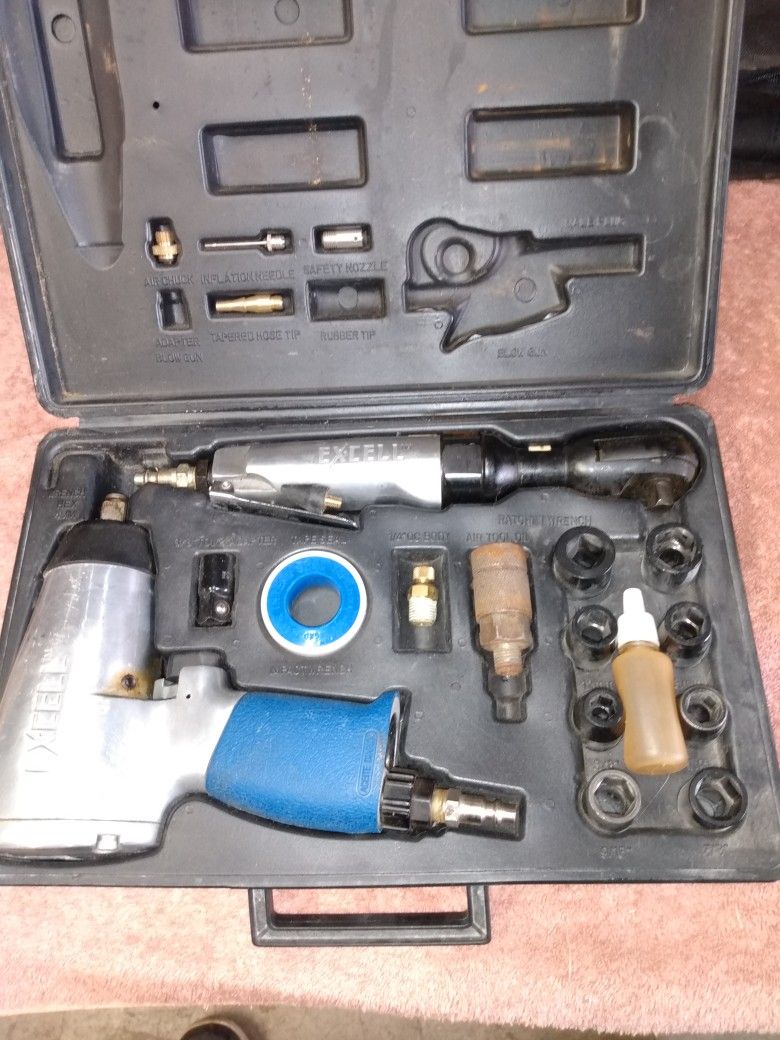 1/2"3/8" Air Impact Socket Set In Original Box Really Nice!!!