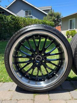 Staggered 5 lug nut rims & TIRES/ rines & LLANTAS  de 5 birlos (5x120) size: 20”