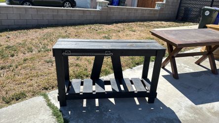 Rustic wood table