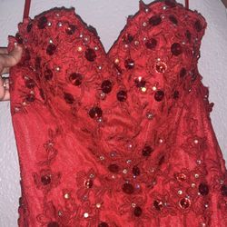 Red Mermaid Dress 