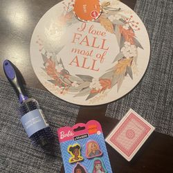 New Lot Of Brush Barbie Erasers Playing Cards Fall Decor 
