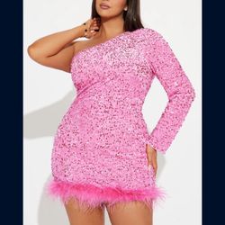 Pink Sequin Dress