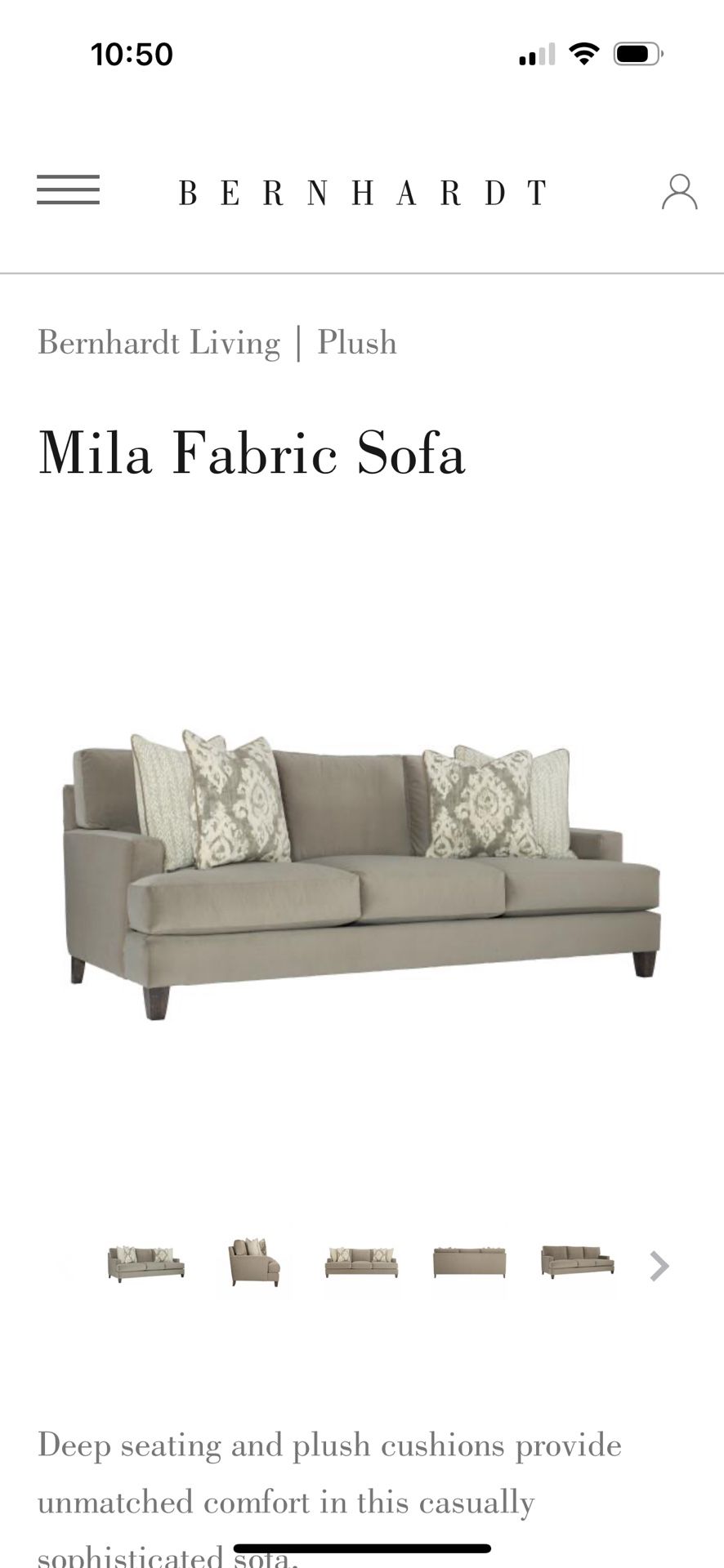 Bernhardt Luxury Sofa 
